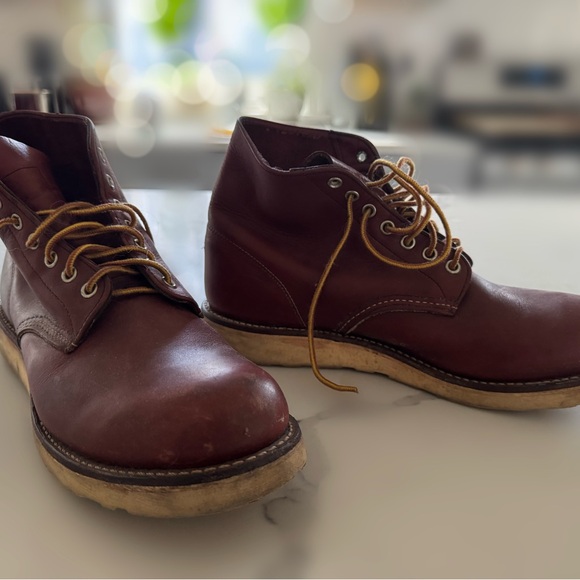 Redwing 9105 (discontinued) Round Toe 6" Work Boots Red Brown M10 - Picture 5 of 10